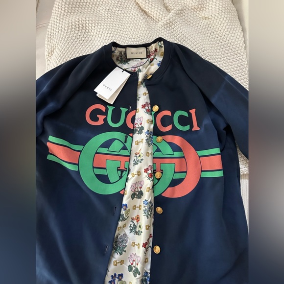Gucci Womens Jackets Navy Multi